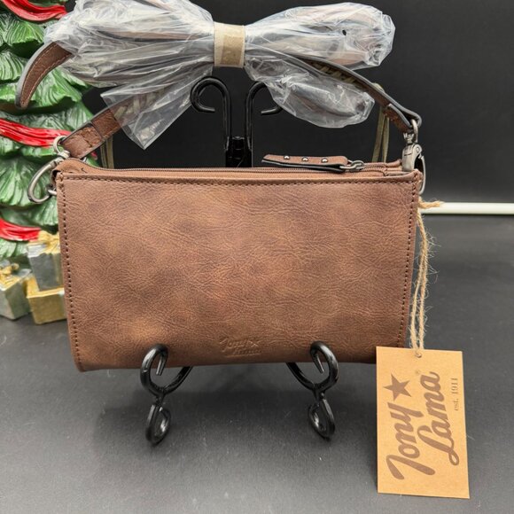 Tony Lama Western Style Faux Leather Crossbody Bag - Picture 3 of 7